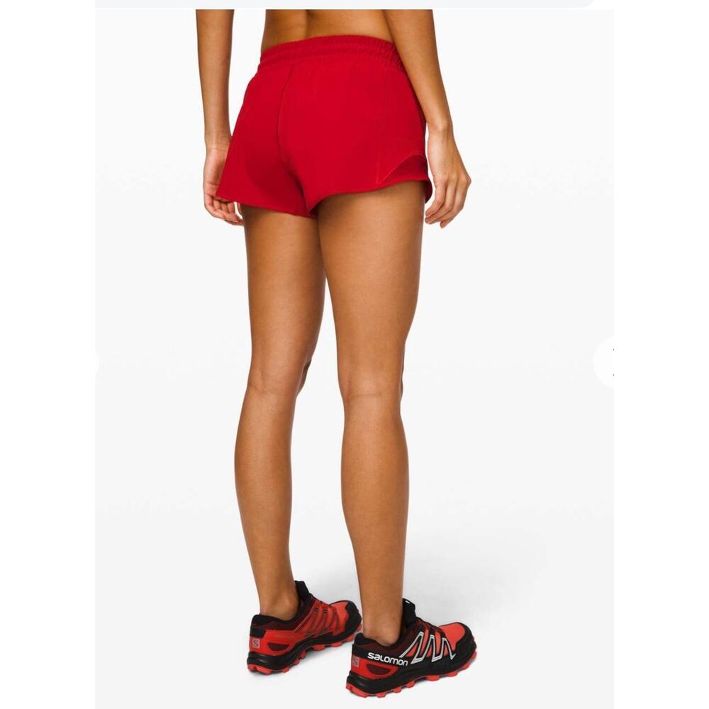 Lululemon Hotty Hot Short II 2.5 Athleisure Running Patriotic Workout Athletic 8 - Picture 2 of 14